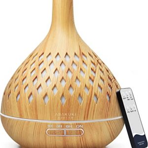 ASAKUKI Difusor de óleo essencial com controle remoto