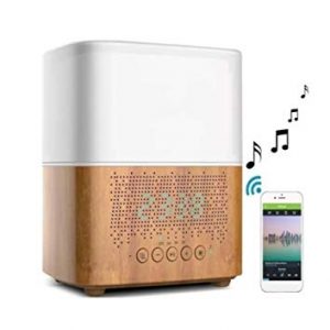 Difusor de Aromas, relógio, despertador e caixa de som bluetooth