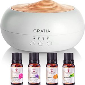 Difusor de Aroma com Conjunto de 4 Óleos Incluídos